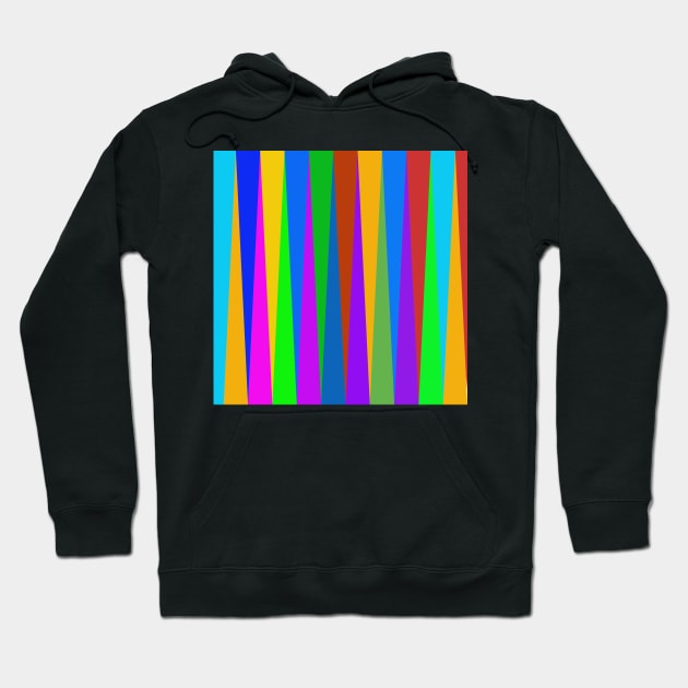 Striped colored columns background Hoodie by ikshvaku